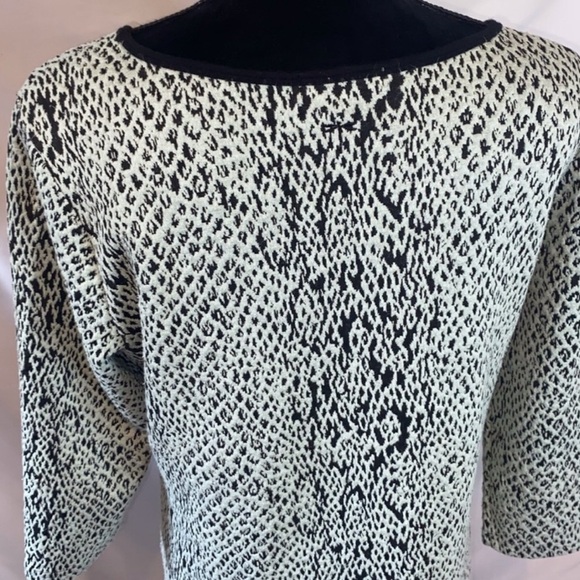 Snake Print Dress with 3/4 Sleeves - Picture 4 of 9